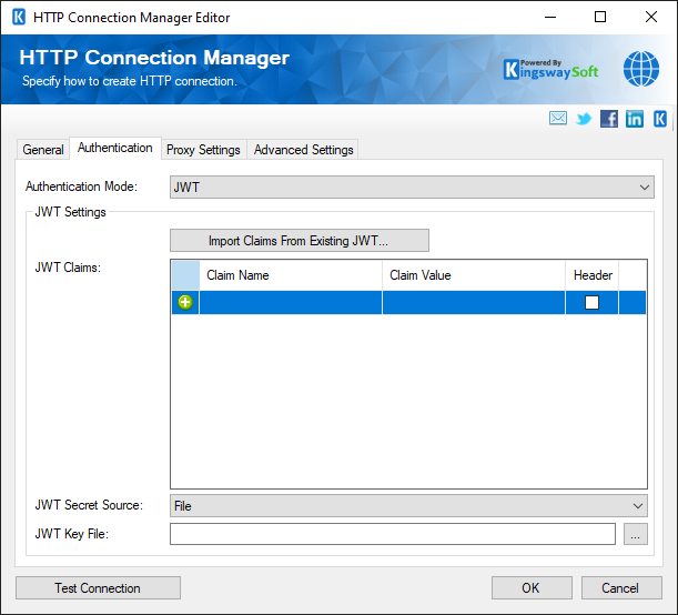 HTTP Connection Manager - Auth - JWT